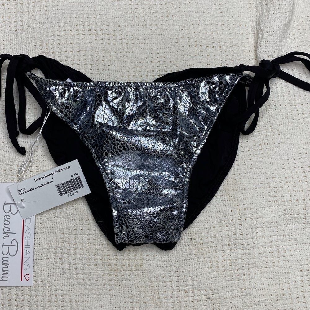 Beach Bunny Kardashians Kim 2 Snake Side Tie Bikini Bottom nwt - Picture 2 of 8